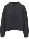 Nili Lotan Haisley Wool Mock Neck Sweater In Grey