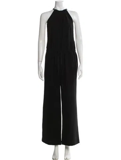 Pre-owned Nili Lotan Crew Neck Jumpsuit In Black