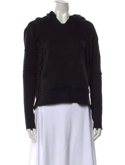 Pre-owned Nili Lotan Crew Neck Long Sleeve Hoodie In Black