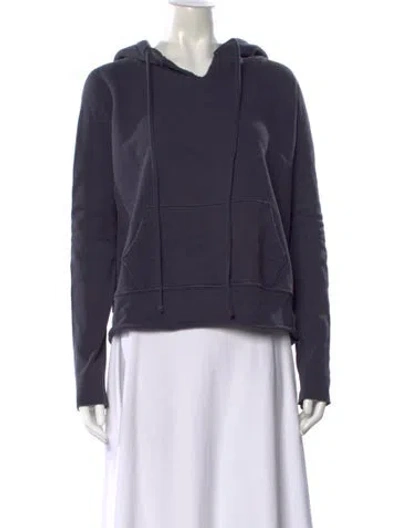 Pre-owned Nili Lotan Crew Neck Long Sleeve Hoodie In Blue