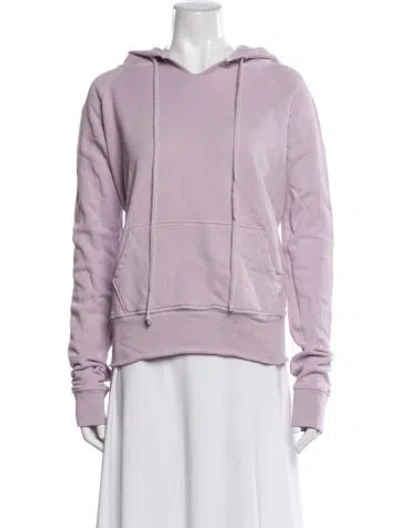 Pre-owned Nili Lotan Crew Neck Long Sleeve Hoodie In Purple