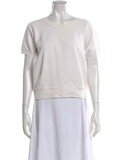 Pre-owned Nili Lotan Crew Neck Short Sleeve Sweatshirt In Neutral