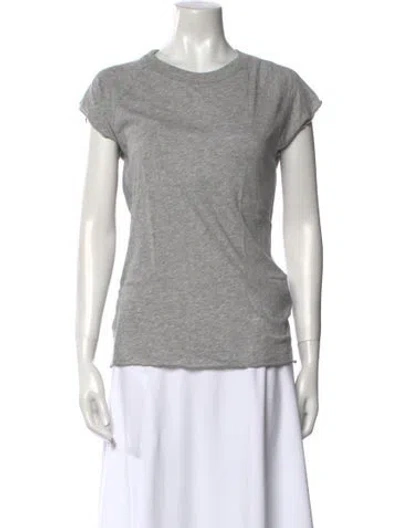 Pre-owned Nili Lotan Crew Neck Short Sleeve T-shirt In Gray