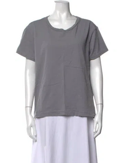 Pre-owned Nili Lotan Crew Neck Short Sleeve T-shirt In Grey
