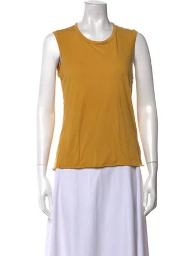 Pre-owned Nili Lotan Crew Neck Sleeveless T-shirt In Orange