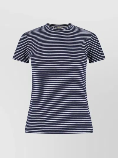Nili Lotan Crew Neck Striped Pattern In Blue