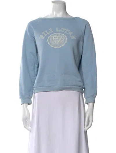 Pre-owned Nili Lotan Crew Neck Sweater In Blue