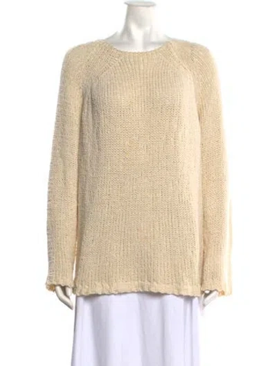 Pre-owned Nili Lotan Crew Neck Sweater In Neutrals