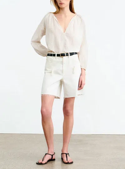 Nili Lotan Cristo Blouse In Ivory In White