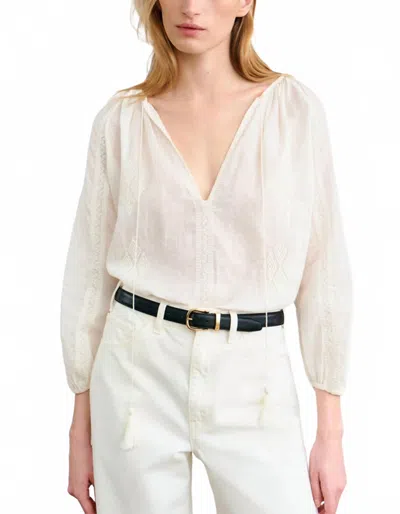 Nili Lotan Cristo Blouse In White