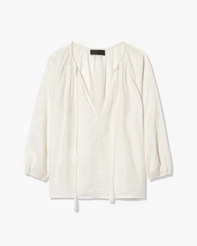 Nili Lotan Cristo Blouse In White