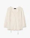 Nili Lotan Cristo Silk Blouse In White