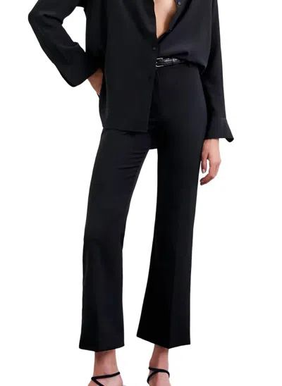 Nili Lotan Cropped Corette Pant In Black