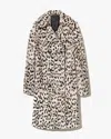 Nili Lotan Crystal Shearling Coat In Gray