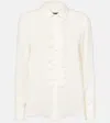 Nili Lotan Danika Silk Top In White