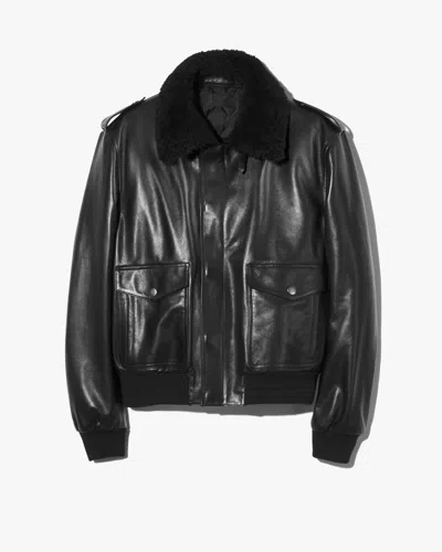 Nili Lotan Daymon Leather Jacket In Black