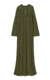 Nili Lotan Della Cotton Dress In Green