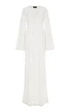 Nili Lotan Della Crocheted Cotton Maxi Dress