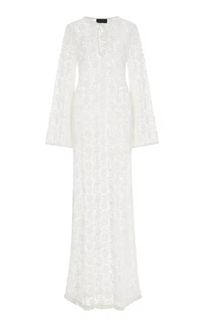 Nili Lotan Della Crocheted Cotton Maxi Dress