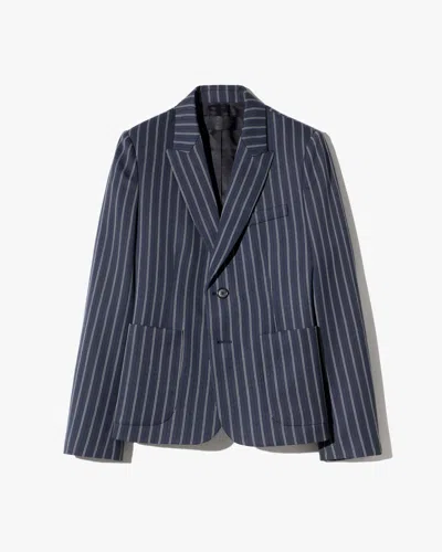 Nili Lotan Delphine Pinstripe Blazer In Black