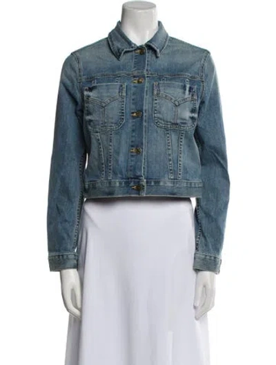 Pre-owned Nili Lotan Denim Jacket In Blue