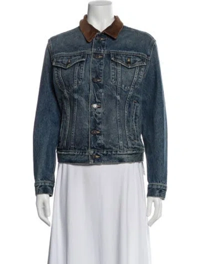 Pre-owned Nili Lotan Denim Jacket In Blue