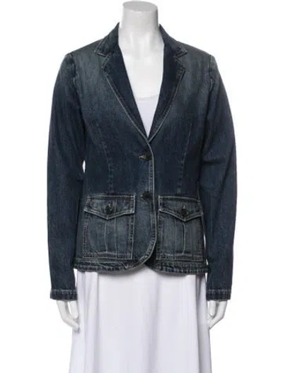 Pre-owned Nili Lotan Denim Jacket In Blue