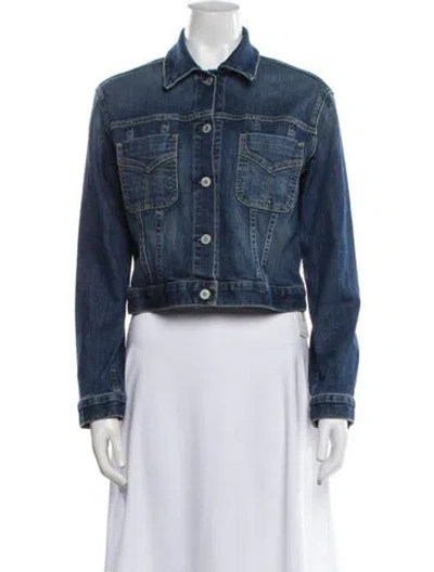 Pre-owned Nili Lotan Denim Jacket In Blue