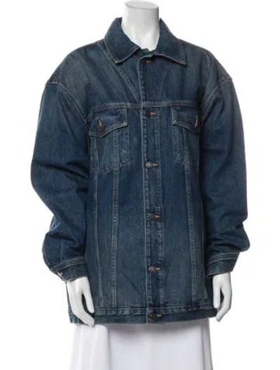 Pre-owned Nili Lotan Denim Jacket In Blue