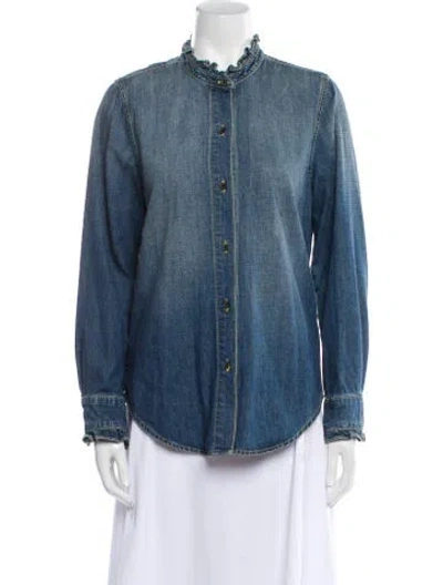 Pre-owned Nili Lotan Denim Jacket In Blue