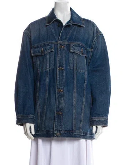 Pre-owned Nili Lotan Denim Jacket In Blue