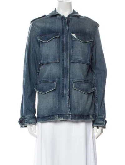 Pre-owned Nili Lotan Denim Jacket In Blue