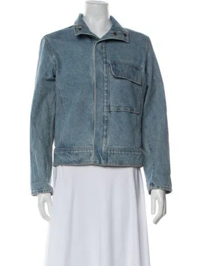 Pre-owned Nili Lotan Denim Jacket In Blue
