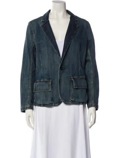 Pre-owned Nili Lotan Denim Jacket In Blue