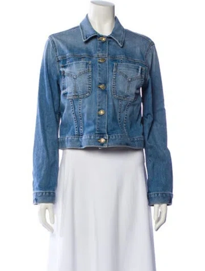 Pre-owned Nili Lotan Denim Jacket In Blue