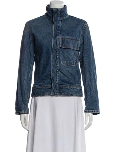 Pre-owned Nili Lotan Denim Jacket In Blue