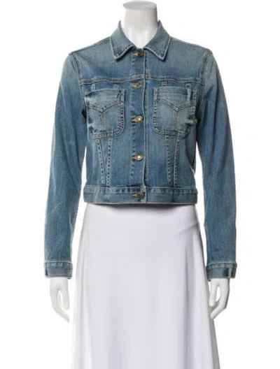 Pre-owned Nili Lotan Denim Jacket In Blue