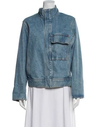 Pre-owned Nili Lotan Denim Jacket In Blue