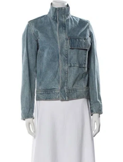 Pre-owned Nili Lotan Denim Jacket In Blue