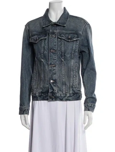 Pre-owned Nili Lotan Denim Jacket In Blue