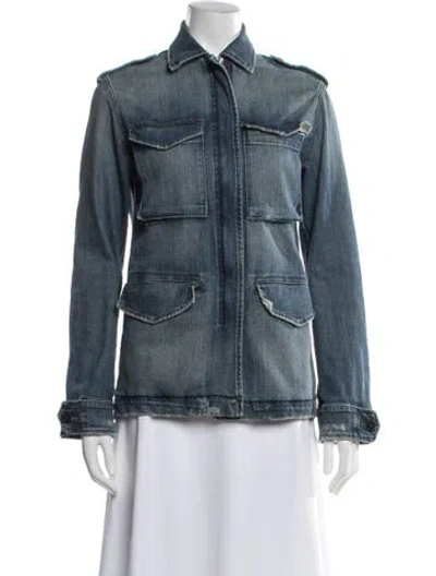Pre-owned Nili Lotan Denim Jacket In Blue