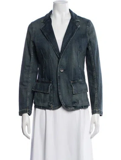 Pre-owned Nili Lotan Denim Jacket In Blue