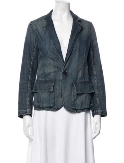 Pre-owned Nili Lotan Denim Jacket In Blue