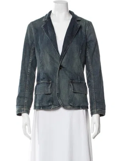 Pre-owned Nili Lotan Denim Jacket In Blue