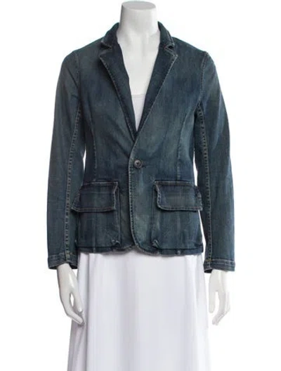 Pre-owned Nili Lotan Denim Jacket In Blue