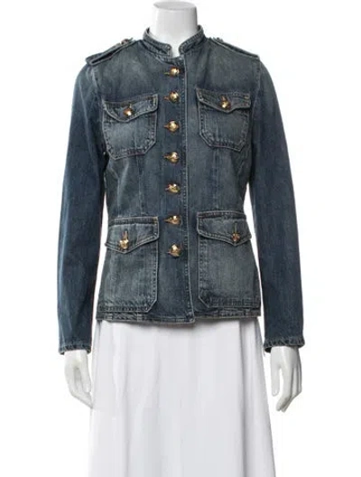 Pre-owned Nili Lotan Denim Jacket In Blue