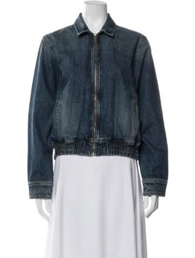 Pre-owned Nili Lotan Denim Jacket In Blue