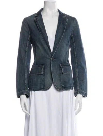 Pre-owned Nili Lotan Denim Jacket In Blue