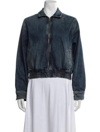 Pre-owned Nili Lotan Denim Jacket In Blue