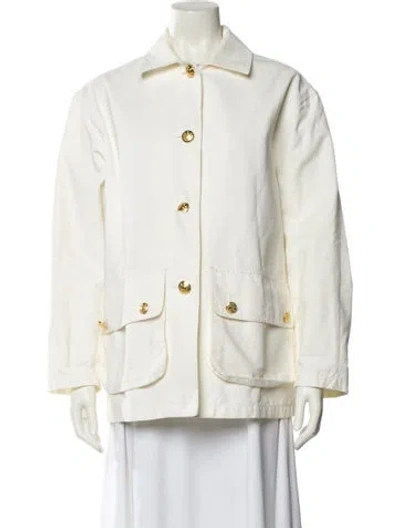 Pre-owned Nili Lotan Denim Jacket In Neutral